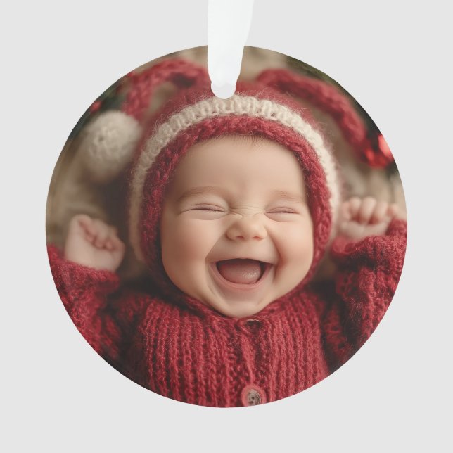 Souvenir de photo de Noël pour bébé  (devant)