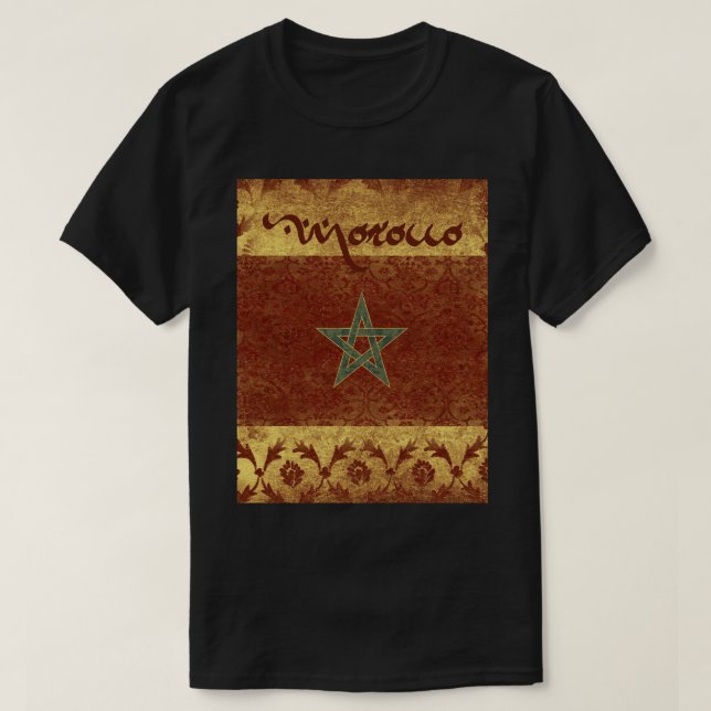 Souvenir de T-shirt Maroc (Design devant)