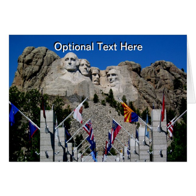 Souvenir du drapeau du Mont Rushmore Dakota du Sud (Devant Horizontal)