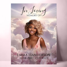 Souvenir floral - Affiche de bienvenue commémorati