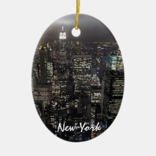 Souvenir personnalisé par ornement de New York New