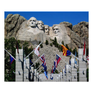 Souvenir photo personnalisable Mount Rushmore