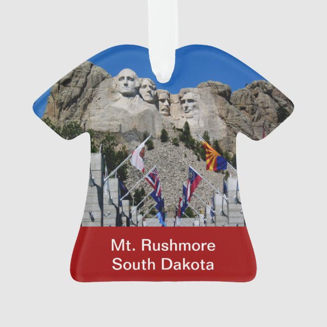 Souvenir photo personnalisable Mount Rushmore (dos)