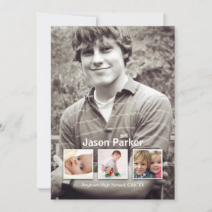 Souvenirs 4 Faire-part de diplôme photo