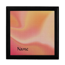 Boîte de conservation à tourbillon orange et rose