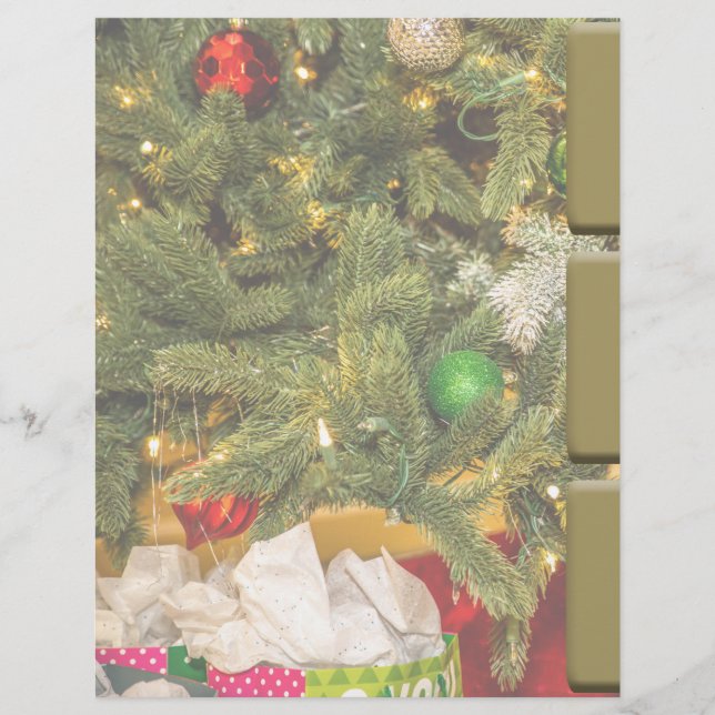 Souvenirs de Noël Divider Insertions avec Faux Tab (Devant)