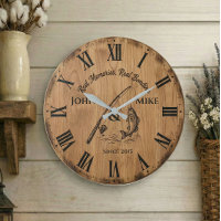 Souvenirs de Pêche Liens Véritables | Horloge de P