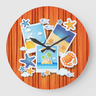 Souvenirs de vacances, horloge
