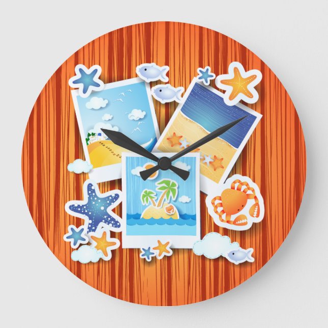 Souvenirs de vacances, horloge (Recto)