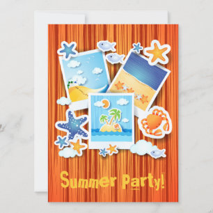 Souvenirs de vacances, invitation