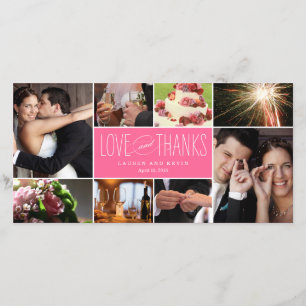 Souvenirs doux Mariage Merci Carte photo