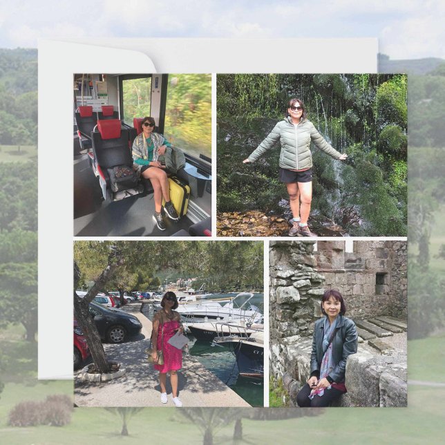 Souvenirs en photo. Montage de quatre photos (Créateur téléchargé)