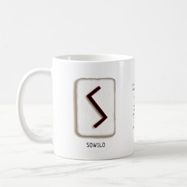 Sowilo RuneStone Mug (Gauche)