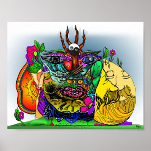 Soyez affiche de griffonnage