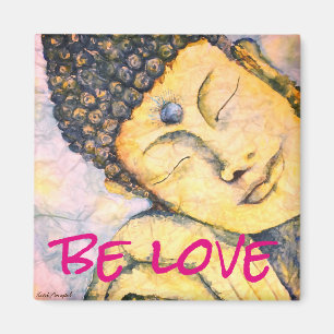 Soyez aimant d'art d'aquarelle de Bouddha de zen