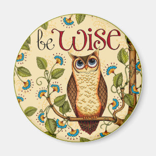 Soyez aimant rond de hibou sage