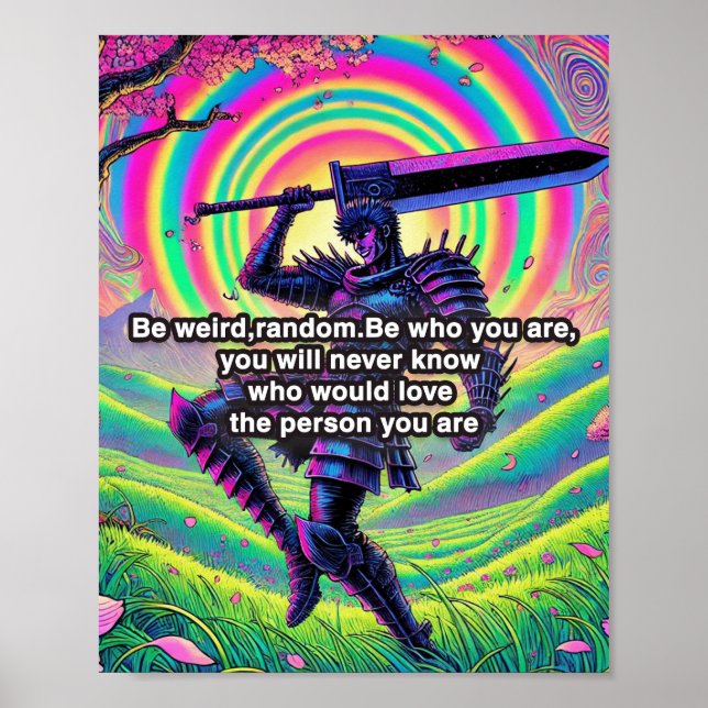 "Soyez audacieux, soyez vous" Papier à poster mat  (Devant)