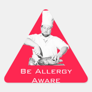 Soyez autocollant averti d'allergie