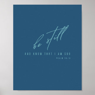 soyez calme et sachez que je suis Dieu. Poster et