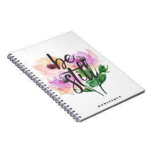 Soyez carnet personnalisé par fleurs encore pour