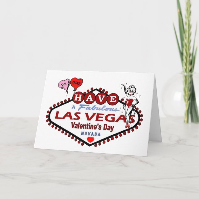 SOYEZ carte de Saint-Valentin de Las Vegas de MINE (Devant)
