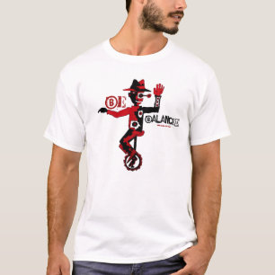 Soyez clown frais équilibré sur le T-shirt de