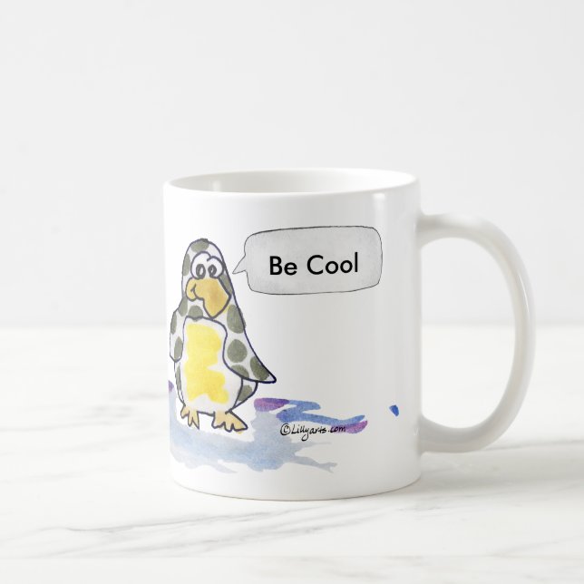Soyez Cool Cartoon Penguins Mug (Droite)