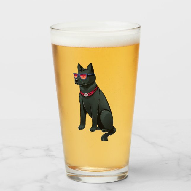 Soyez Cool Verre de bière (Devant (rempli))