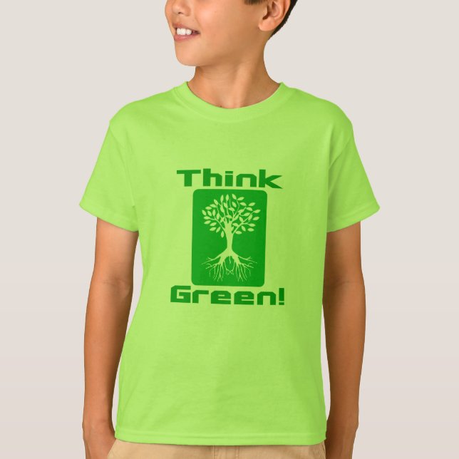 Soyez écologique | Pensez aux T-shirts verts (Devant)