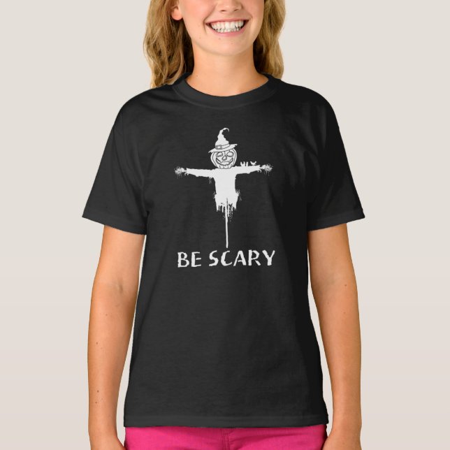 Soyez Effrayant Chute Écart Halloween T-Shirt (Devant)