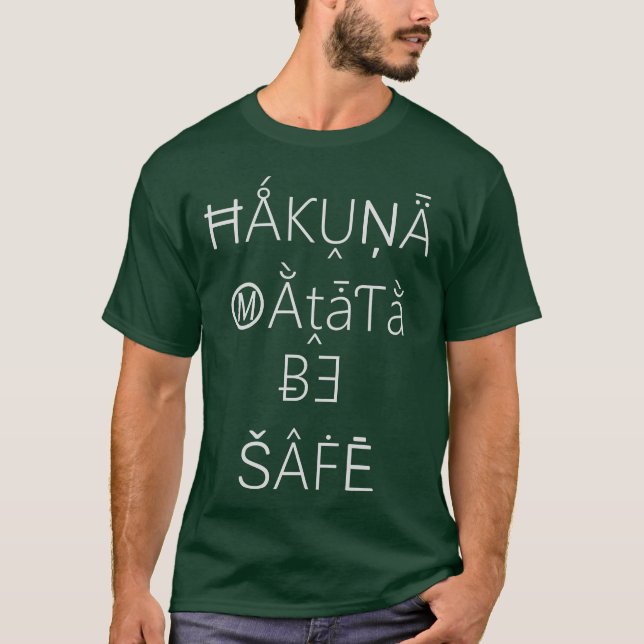 Soyez en sécurité Hakuna Matata Dons T-shirts (Devant)