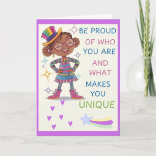 Soyez fier de la carte d'affirmation