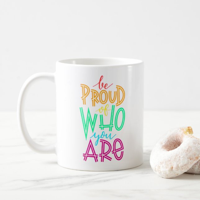 Soyez Fiers - Mug Rétro (Avec donut)