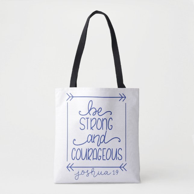 Soyez fort et courageux Sac fourre-tout (Devant)