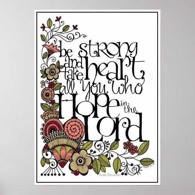 Soyez fort - Impression d'art (Devant)