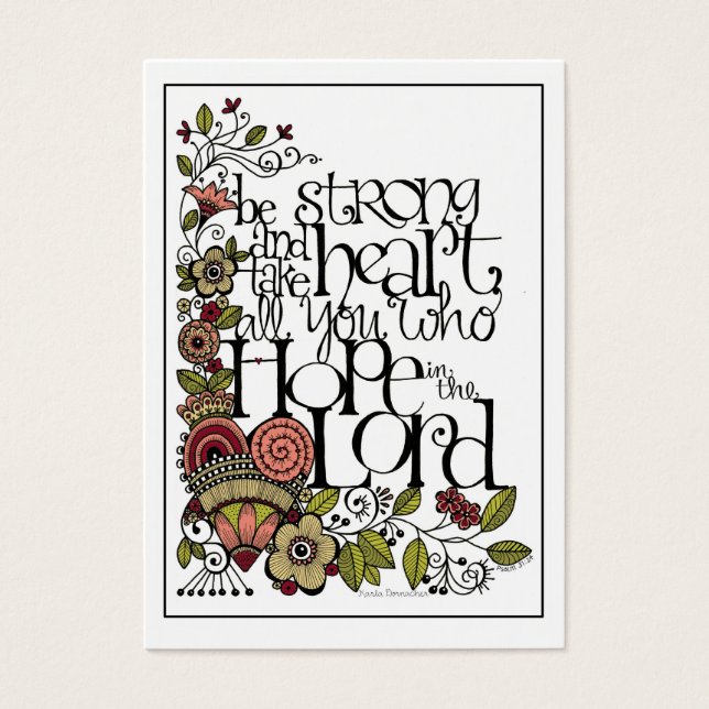 Soyez Fort - Passez-Le Sur Carte (Devant)