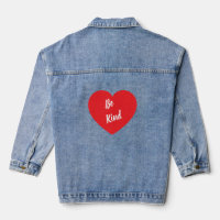Soyez gentil avec la veste en jean pour femmes