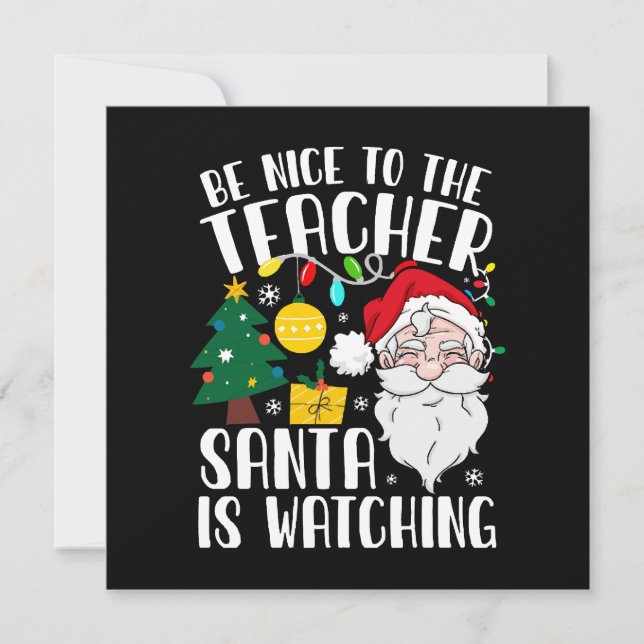 Soyez gentil avec le professeur Santa regarde Prof (Devant)