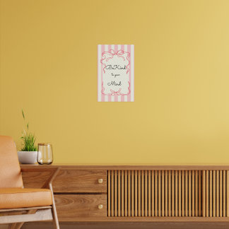 Soyez gentil avec votre esprit Affiche de motivati