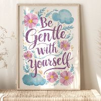 Soyez Gentil Avec Vous-Même Impression d'Art de Fl