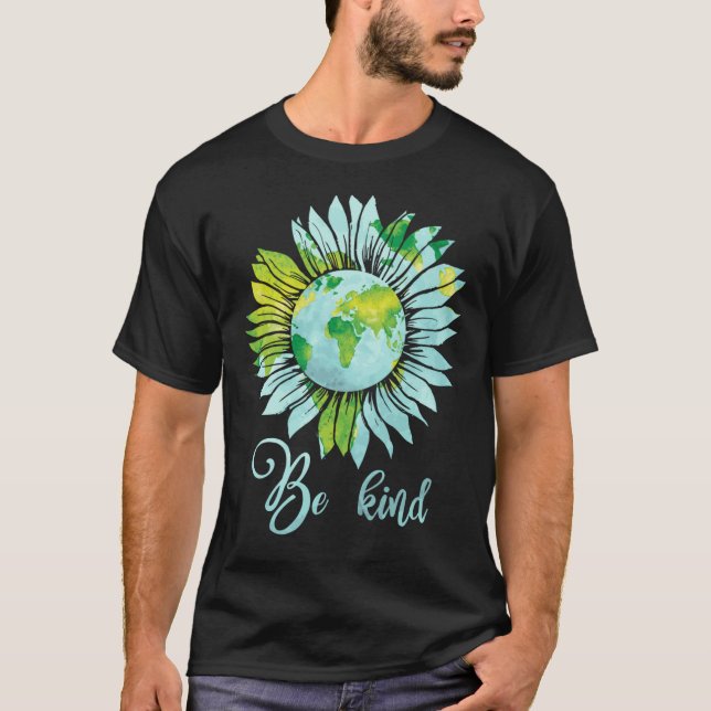Soyez gentil Daisy Earth Hippie T-shirt enfant Fle (Devant)