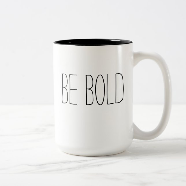 Soyez gras Mug de café (Droit)