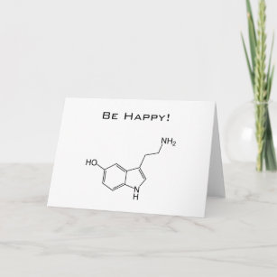Soyez heureux ! Carte de voeux de sérotonine