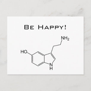 Soyez Heureux ! Carte postale Serotonin