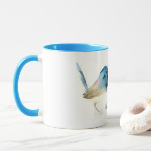 Soyez heureux - oiseau bleu de tasse de bonheur