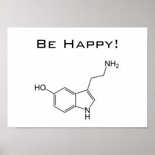 Soyez Heureux ! Poster Serotonin