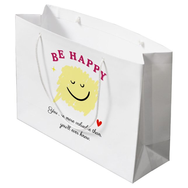 Soyez Heureux – Sac Cadeau Motivationnel | Citatio (Dos Angle)