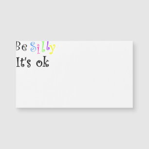 Soyez idiot, c'est un aimant Ok-carte de visite