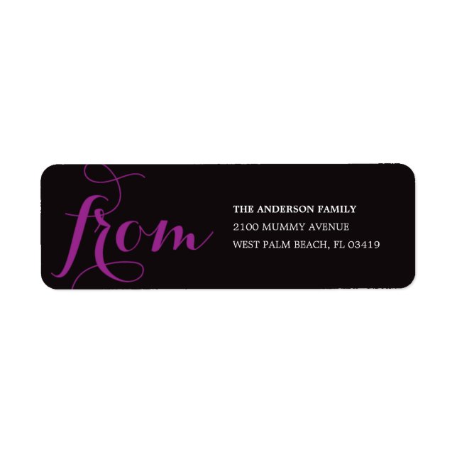 SOYEZ INQUIET | ÉTIQUETTES D'ADRESSE DE RETOUR HAL (Devant)