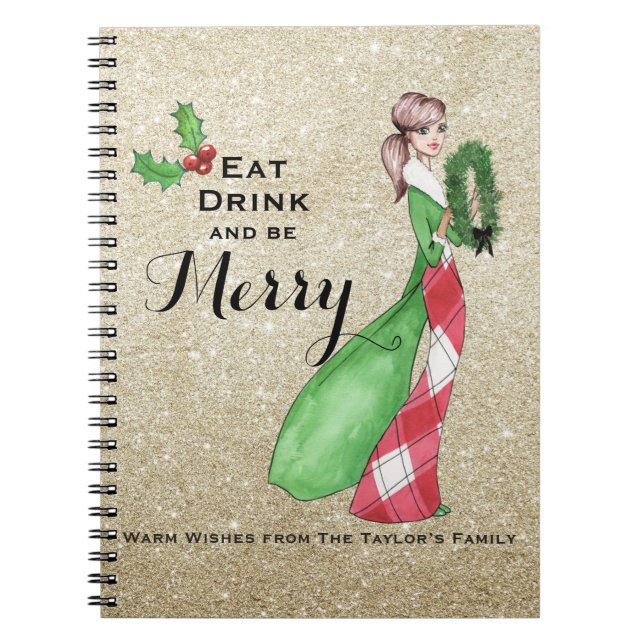 Soyez Joyeux carnet de Noël (Devant)